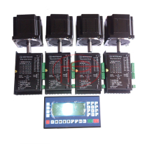 4-axis stepper motor control system set 86 stepper motor 4 5NM Driver Programmable Controller