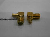 Pure copper gold-plated RF adapter SMA-KJW outer screw inner hole turning MCX-J male adapter