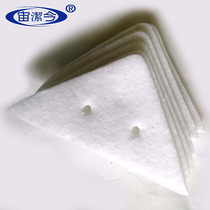 Zejie present hollow double-sided glass wipe accessories high-density scrub absorbent fiber cotton non-woven fabric