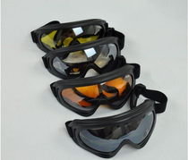 Outdoor military fan anti-impact goggles X400 goggles windproof riding glasses black transparent yellow