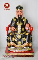 Woodcarving statues ornaments late Qing Chinese overseas Chinese private custom worship altar gods ancestors custom-made 60cm