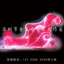 Christmas Car Deer Car Sleigh Hotel Mall Apartment Park Lobby Christmas Sleigh Scene Decoration