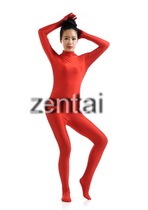 cosplay tights half pack tights chinese lycra zentai red lycra tights one piece