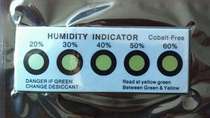 Humidity card 5-point environmental protection humidity card 5-point cobalt-free indicator card Brown to blue Yellow to blue 20%-60%