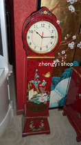 Wedding furniture accessories home Bell decoration floor Bell law red sitting clock retro furniture Chinese furniture