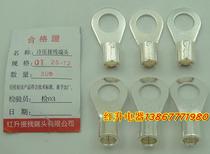 OT25-12 200pcs package red copper welding cold pressing terminal round bare end welding port 1 6