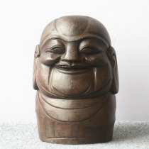 Old Pint Bamboo Root Sculpted Rohan Avatar Swing Piece Creative Home Furnishing Buddhist Figure Wen Playing Bamboo Sculpture Collection Canon