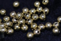 620 Pure Bronze Buddha Pearl Accessories Round Pearl pair holes are 0-0 55cm 6cm in diameter