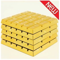 Creative gold bar coaster coaster bowl mat heat insulation mat Gold Coaster personality gold brick coaster gold nugget placemat