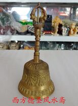 Bronze hand rocking bell bronze bell peppers with five yellow and two black