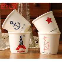 Babi Guest Eurostyle Bone Porcelain Coffee Cup Office Ceramic Coffee Cup Classic Lovers Tea Cup Water Cup