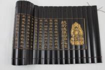 Bamboo reduction bamboo engraving painting Chinese wall decoration Foreign Affairs gift Buddha beads photo background props Prajna Paramita Heart Sutra