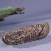 Natural Vietnam Nha Trang agarwood wood carving night and night count money hand handle pieces Shennongjia
