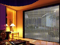 Clad laminated glass sandwiched screen partition porch glass special laminated wire shaped super white mirror background wall