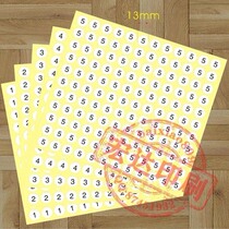  1-60 Number Stickers 13mm diameter Round Number Stickers 1 2 3 4 5 Serial Number Stickers Self-adhesive Labels