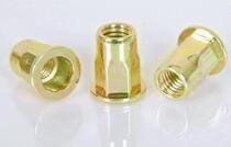 Carbon steel rivet nut Flat head hexagon rivet nut rivet 100 parts with matching pneumatic pull cap gun