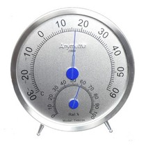 促销新品美德时温湿度计TH603A带支架不锈钢进口机芯家用温湿度表