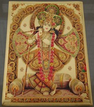Indian Idol yoga God Ru Ada Krishna gold foil painting gift 30 * 20cm