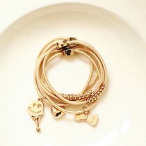  South Korea SZ official website imported spot cute princess sweet gold pendant multi-layer casual bracelet 2 colors