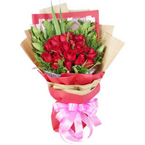  Like you 19 red Roses Holiday birthday flower delivery Shanghai Kunshan Suzhou same city flower delivery 