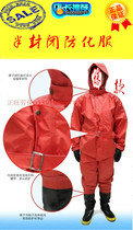 Semi-closed fire chemical protective suits light chemical protective suits anti-ammonia alkali protective clothing protective overalls-