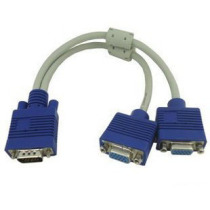 LCD TV computer cable one point two vga line one turn two vga data cable video cable computer connected to the TV