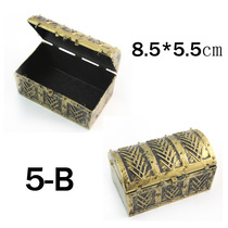 Childrens Treasure Box Pirates of the Caribbean Chip Box Coin Ingot Jewelry Box Antique Decoration Plastic Box