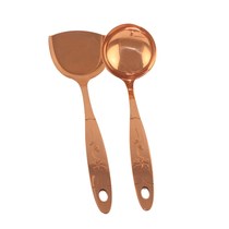 Copper shovel copper spoon stir-fry spatula household kitchenware spatula spatula special shovel spoon spatula set kitchen colander