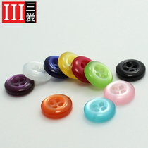 Three love button candy color shirt handmade DIY monopoly accessories sweater button 11 5mm