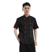 Hotel Chef Served Short Sleeves Thin food Dining Blouse Black Summer Fashion Breathable cant afford to work big codes