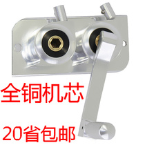 New durable automatic lifting clothes rack indoor balcony double rod aluminum clothes rack hand shake accessories universal