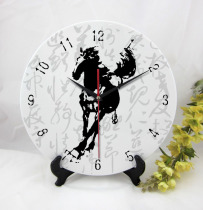 Chengqin clock pendulum clock living room mute table clock creative seat clock wall clock dual-purpose ornaments retro ceramic clock horse figure