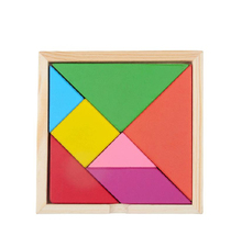 Creative color Tangram baby intelligence wooden puzzle toy children 3-5-6-8 years old