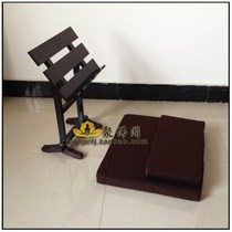 Ju Buddha Pavilion Buddhist instruments for reading the scriptures bookshelf Rosewood Zen sitting on the bookshelf coconut silk meditation mat