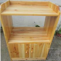  Solid wood microwave oven cabinet dining side cabinet Simple cabinet cupboard kitchen sundries storage cabinet electrical layer cabinet 004 manufacturer