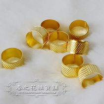 Spring flower DIY parquet tool hand sewing with copper thimble to protect finger thimble gold