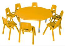 Childrens fire board octagonal table octagonal learning table kindergarten activity room desk can lift table