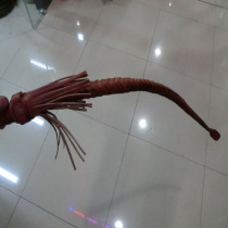 Pure cowhide horse whip Horse whip Leather cavalry whip Knight equipment equestrian whip