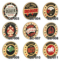 Tong Lean Texas poker chips special accessories Metal Chuang code Tokens Metal Chips Press Card ZHUANG SHEET ZHUANG CHIPS