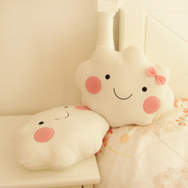 Cute sweat-absorbing cloud pillow doll plush toy girl sleeping nap pillow office nap pillow