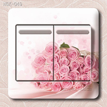 New special price A variety of optional cartoon series switch stickers Creative fashion switch stickers Color switch stickers