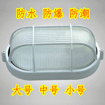 Moisture-proof lamp Oval round mesh waterproof moisture-proof explosion-proof lampshade Bathroom lamp Sauna room kitchen lamp Professional waterproof