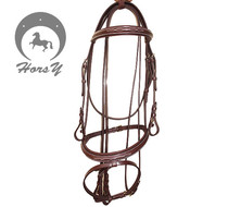 Special offer equestrian supplies imported water bridle pure cowhide water bridle horse riding water bridle accessories