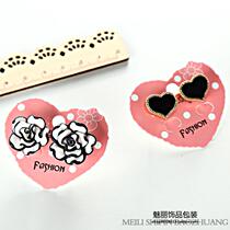 Pink Peach Hearts Ear Nail Sheet Packaging Card Ornament Jewellery Card Earrings Earrings Cards Love Card Accessories Accessories