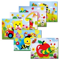 E20 primary entry cartoon children EVA handmade three-dimensional paste painting DIY3D creative educational toys special offer