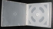 Ming PP4 disc box soft plastic translucent four disc CD box DVD box with film can hold inserts