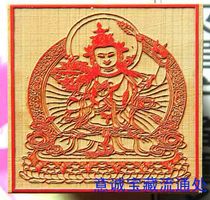 Red rubber print 6 * 6CM Manju Bodhisattva statue seal