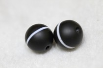 Hidden Buddhist pearl accessories Old Glazed Silver Lining of the Republic of China Pearl diameter of 1 5cm