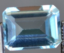 Sky blue natural Topaz Blue Topaz bare stone 6*8 small chamfer long square ring face special promotion