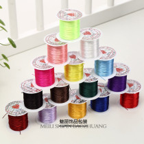 DIY Handmade Bracelet Rope Ornament Accessories Material 10 m Flat Woven String Beads Crystal Line Elastic Cord